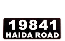 Letter Locker<BR>Address Plaque 2 Lines